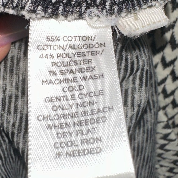 Ann Taylor LOFT black white print sleeveless dress 2 office fall winter - Picture 4 of 8